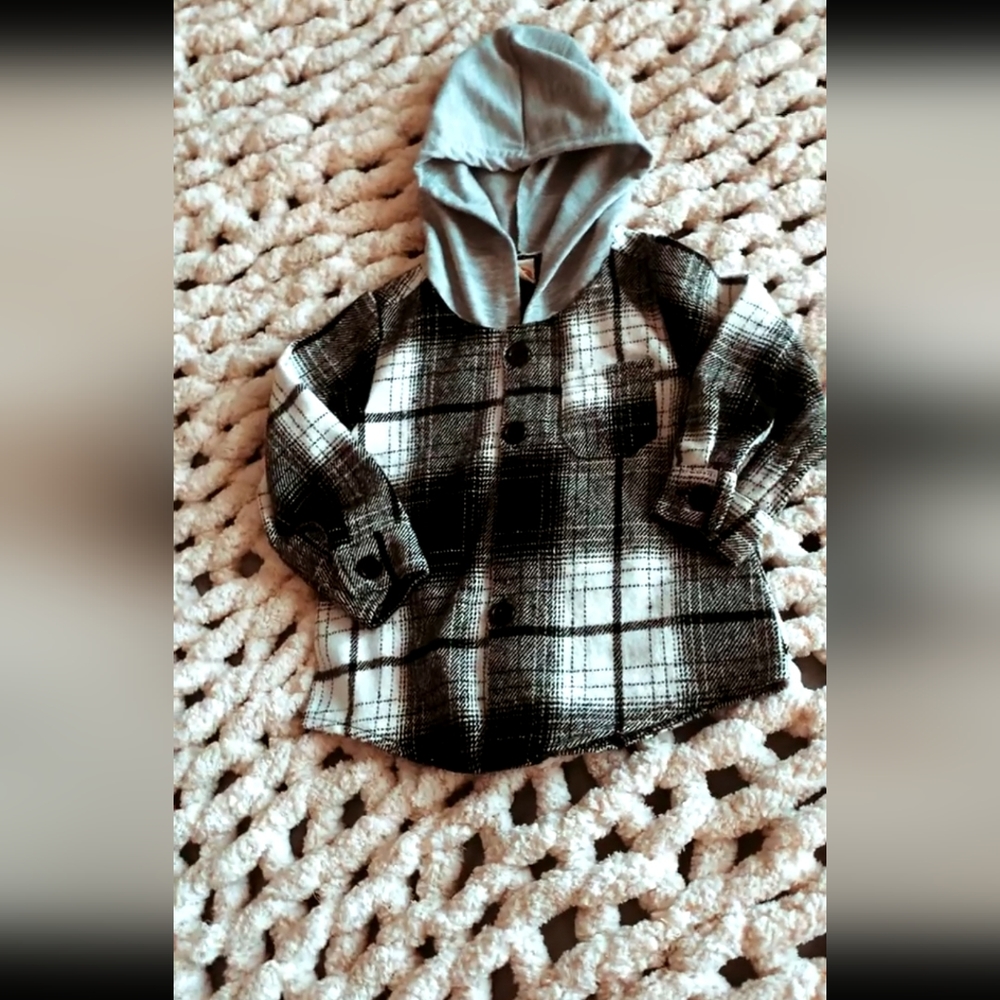 Baby hooded flannel